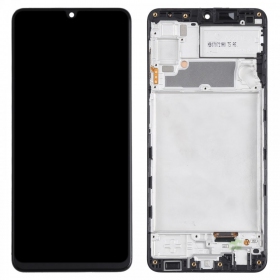 Samsung Galaxy A22 4G pantalla (negro) (con un marco) (original)