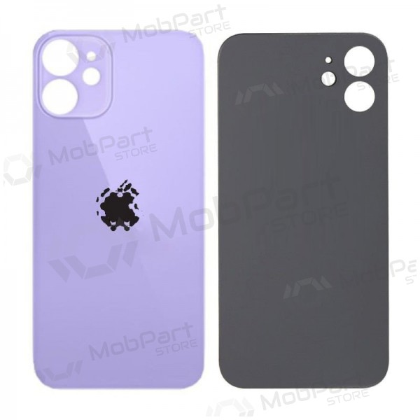 Apple iPhone 12 mini tapa trasera de la batería (violeta) (bigger hole for camera) Apple iPhone 12 mini tapa trasera de la batería (violeta) (bigger hole for camera)