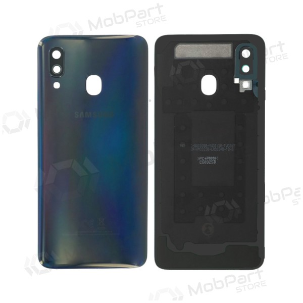 Samsung A405 Galaxy A40 2019 tapa trasera de la batería (negro) (usada grade C, original)