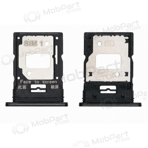 Soporte de tarjeta SIM para Xiaomi Mi 11 Lite 4G / 5G / 5G NE 2021 (negro)