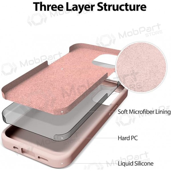 Funda de silicona Mercury para Apple iPhone 16e (rosa arena)