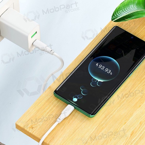 Cable USB-C Hoco X93 USB-C a USB-C 1 m 100 W blanco