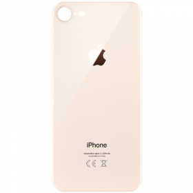 Apple iPhone 8 tapa trasera de la batería (dorado) (bigger hole for camera)