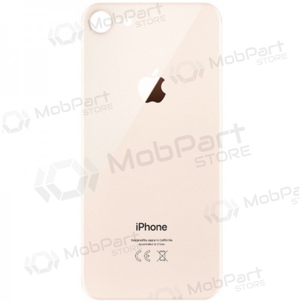 Apple iPhone 8 tapa trasera de la batería (dorado) (bigger hole for camera) Apple iPhone 8 tapa trasera de la batería (dorado) (bigger hole for camera)