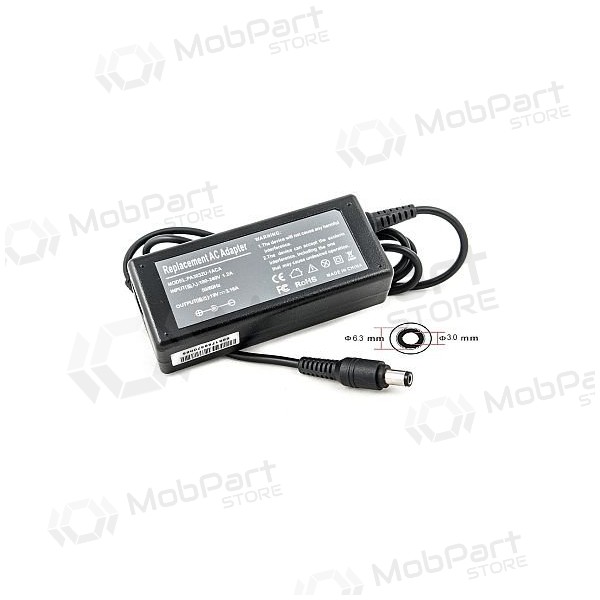 TOSHIBA 60W: 19V, 3.16A cargador para portátil TOSHIBA 60W: 19V, 3.16A cargador para portátil
