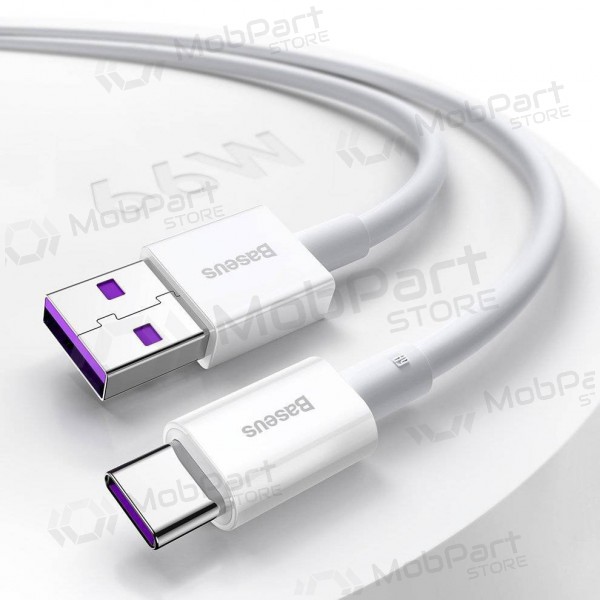 USB cable Baseus Superior Type-C 66W 1.0m (blanco) CATYS-02