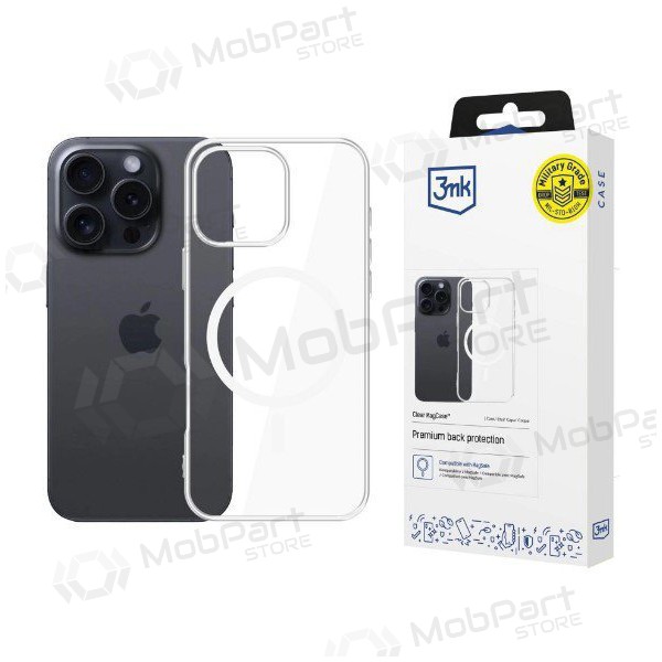 Funda para Apple iPhone 16e - 3MK Clear MagCase