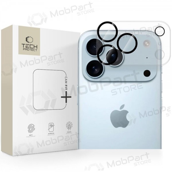 Cristal templado protector de cámara para Apple iPhone 17 Pro - Tech-Protect Cam Fit+ (transparente)
