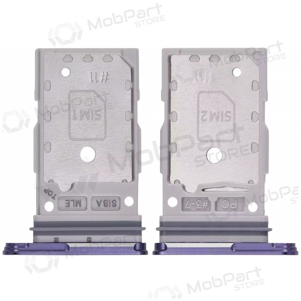 Soporte de tarjeta SIM dual para Samsung Galaxy S24, S24+ (violeta) (original)