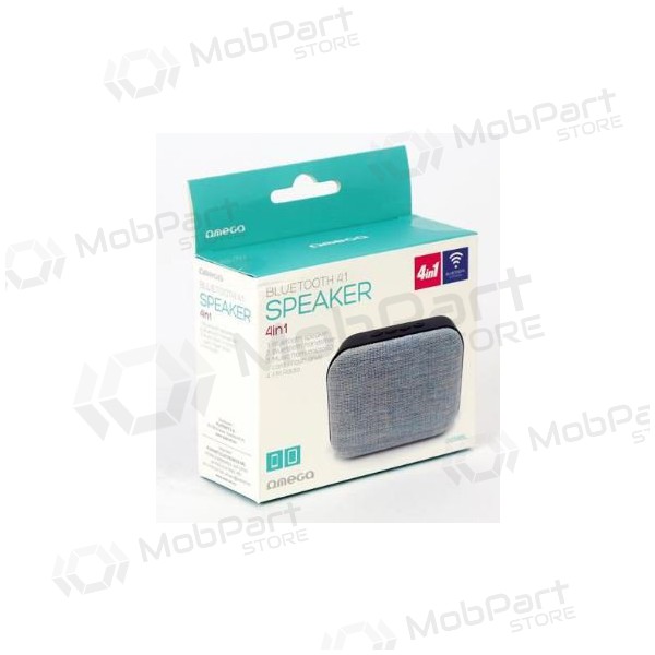 Bluetooth altavoz portátil OMEGA OG58 (MicroSD, manos libres, AUX,FM) (gris)