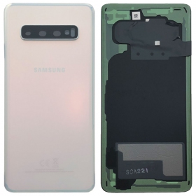 Samsung G973 Galaxy S10 tapa trasera de la batería blanco (Prism White) (usada grade B, original)