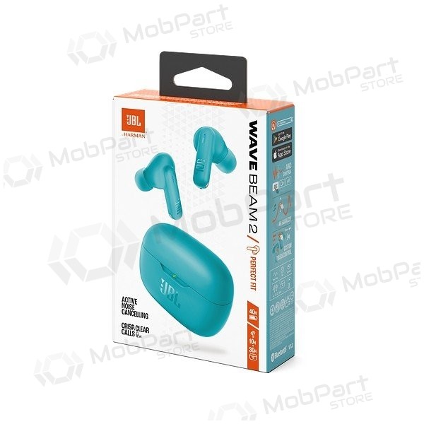 Auriculares inalámbricos JBL Wave Beam 2 Bluetooth TWS azules