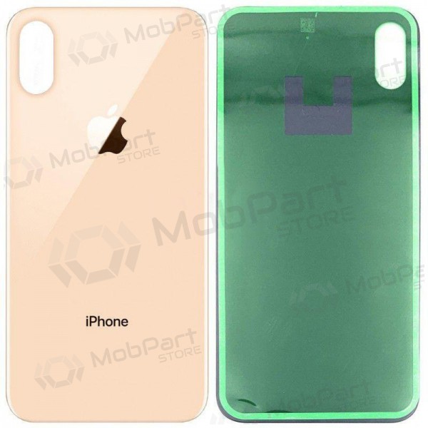 Apple iPhone XS Max tapa trasera de la batería (dorado) (bigger hole for camera) Apple iPhone XS Max tapa trasera de la batería (dorado) (bigger hole for camera)