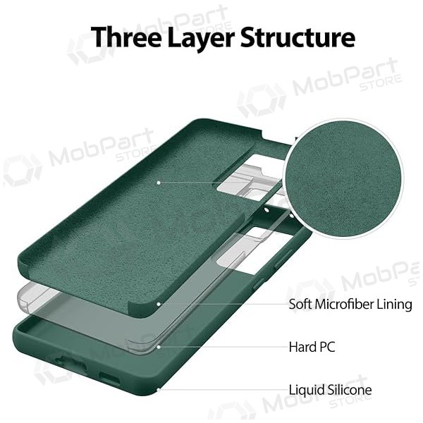 Funda para Samsung Galaxy A15 Mercury - Silicone Case (verde oscuro)