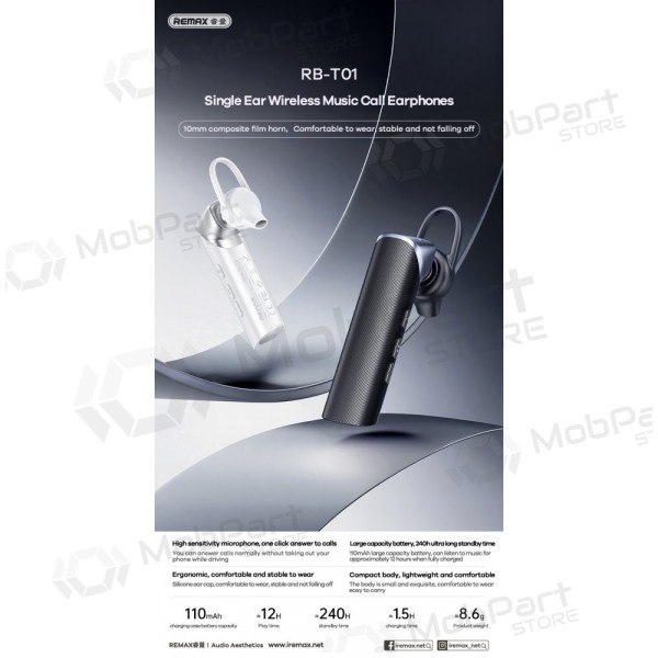 Auriculares manos libres Bluetooth Remax RB-T01 Bluetooth negro
