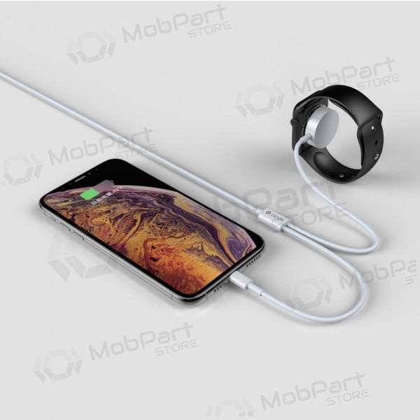 USB cable Devia Smart 2in1 Lightning+Apple Watch wireless cargador