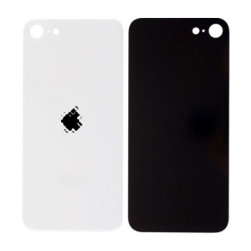 Apple iPhone SE 2020 / SE 2022 tapa trasera de la batería (blanco) (bigger hole for camera)