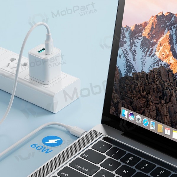 USB cable Joyroom S-CC060A9 Type-C to Type-C 60W 1.0m blanco