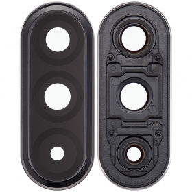 Cristal de cámara con marco para Samsung Galaxy A36 5G (negro)