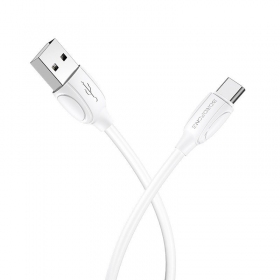 USB cable Borofone BX19 USB-A to USB-C 1.0m blanco