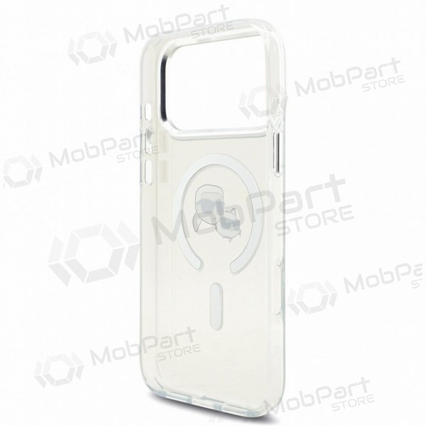 Funda para Apple iPhone 18 Pro Max - Karl Lagerfeld IML K&CH Heads Metal Frame MagSafe (transparente)