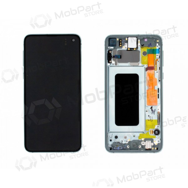 Samsung G970F Galaxy S10e LCD pantalla (Prism Green) (con un marco) (usada grade A, original)