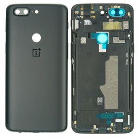 OnePlus 5T tapa trasera de la batería negro (Midnight Black) (usada grade C, original)