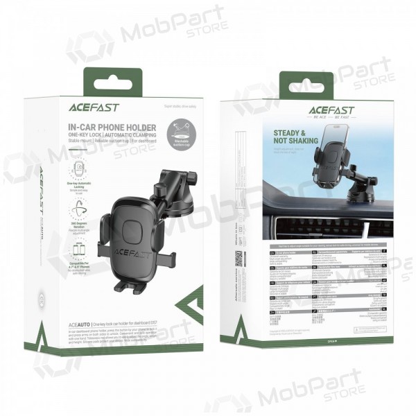 Soporte de teléfono para coche Acefast D57 para salpicadero y parabrisas con ventosa.
