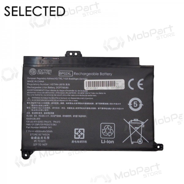 HP BP02XL, 4500mAh Bateria para portatil, Selected