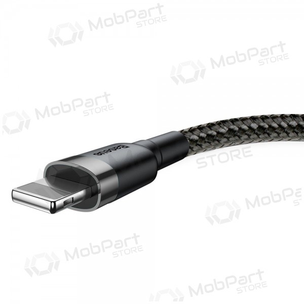 USB cable Baseus Cafule USB-A to Lightning 2.4A 1.0m gris-negro CALKLF-BG1