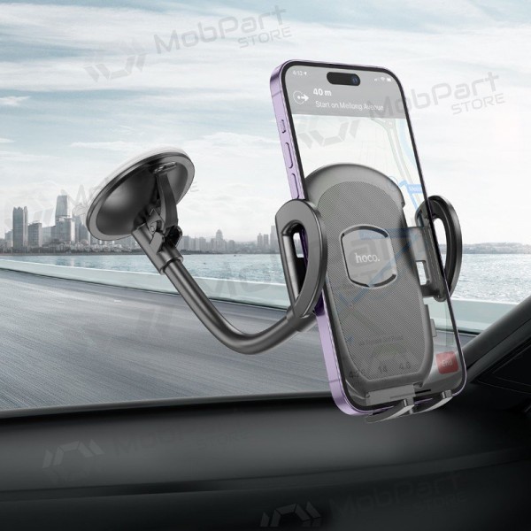 Soporte para teléfono de coche Hoco H10 (windshield) negro