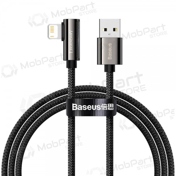 USB cable Baseus Legend Lightning 2.4A 1.0m (negro) CALCS-01