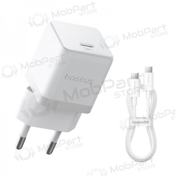 Cargador Baseus Palm 20W USB-C + USB-C to USB-C cable 1.0m blanco P10111602213-01