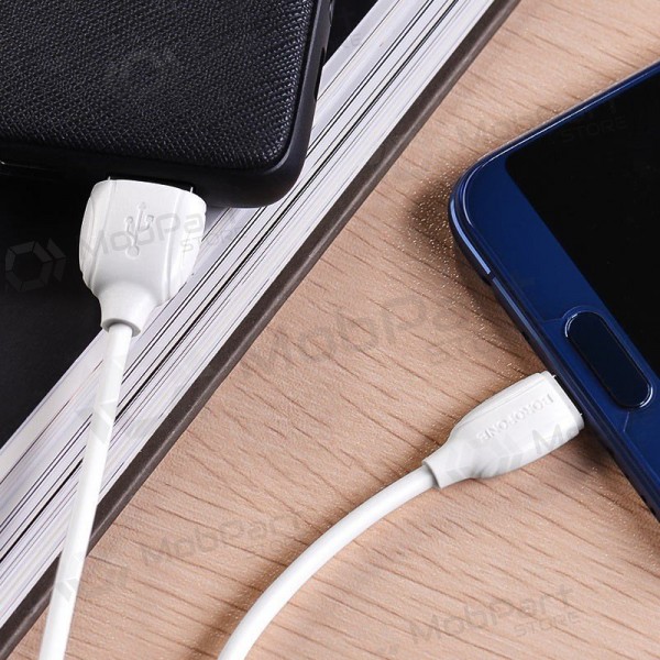 USB cable Borofone BX19 USB-A to USB-C 1.0m blanco