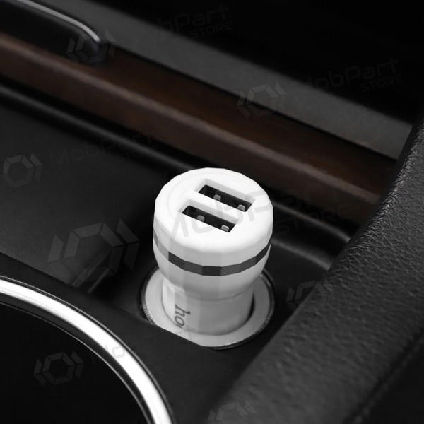 Cargador automobilinis Hoco Z27 (2.4A) (blanco)
