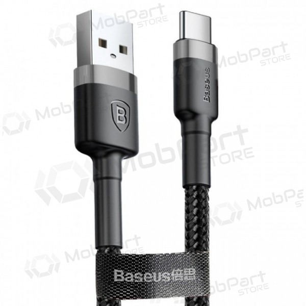 USB cable Baseus Cafule microUSB 1.0m 2.4A (gris-negro) CAMKLF-BG1