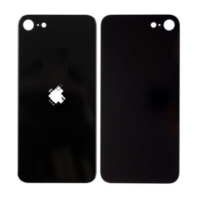 Apple iPhone SE 2020 / SE 2022 tapa trasera de la batería (negro) (bigger hole for camera)