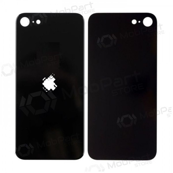 Apple iPhone SE 2020 / SE 2022 tapa trasera de la batería (negro) (bigger hole for camera) Apple iPhone SE 2020 / SE 2022 tapa trasera de la batería (negro) (bigger hole for camera)