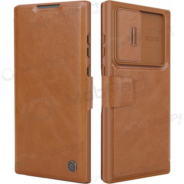 Samsung Galaxy S23 FE funda „Nillkin Leather“ (marrón)