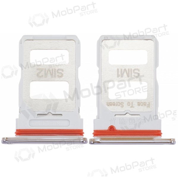 Soporte de tarjeta SIM Xiaomi Poco F3, Mi 11i (blanco)