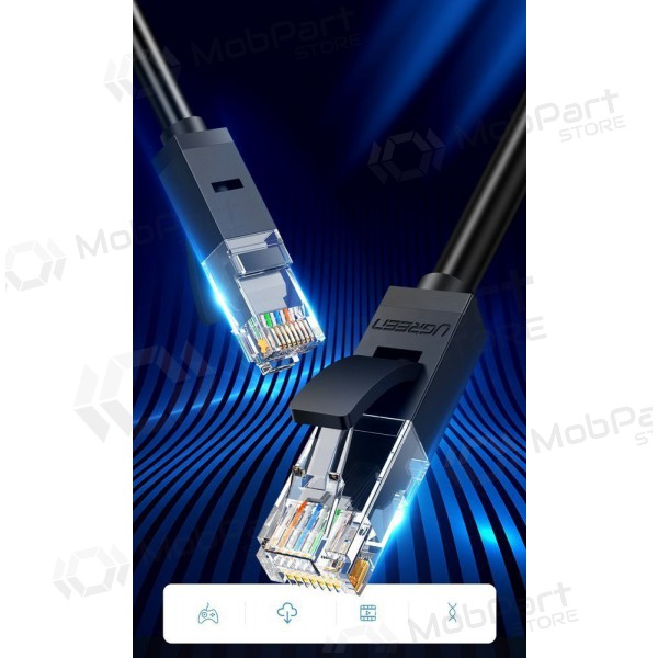 Cable Ugreen RJ45 Cat 6 UTP 1000Mbps 1.0m (negro)