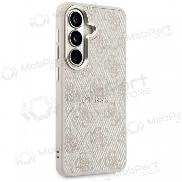 Funda para Samsung Galaxy S26 -Guess PU Leather 4G Gold Frame Magnetic- (rosa)