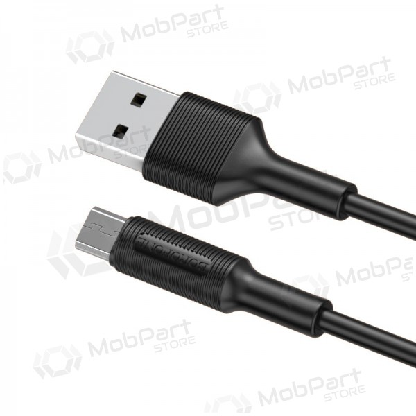USB cable Borofone BX1 microUSB 1.0m (negro)