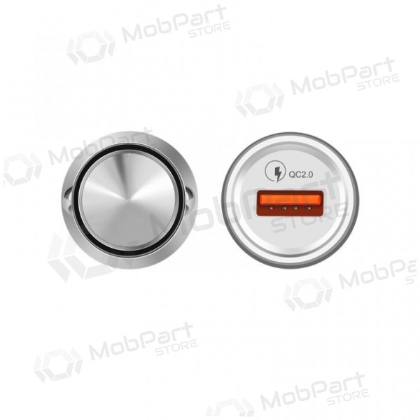 Cargador de coche HOCO Z4 QuickCharge (5V 2.1A) (plata)