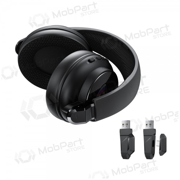 Auriculares inalámbricos Acefast H15 Gaming circumaurales con micrófono USB-C negros