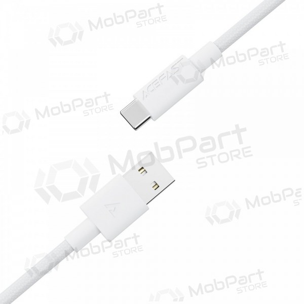 USB cable Acefast C18-04 USB-A to USB-C 1.2m blanco