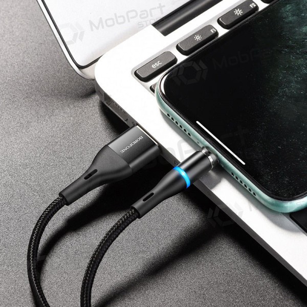 USB cable Borofone BU16 Skill Magnetic Lightning 1.0m (negro)