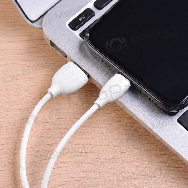 Cable Lightning Borofone BX19 USB-A a Lightning 1 m blanco