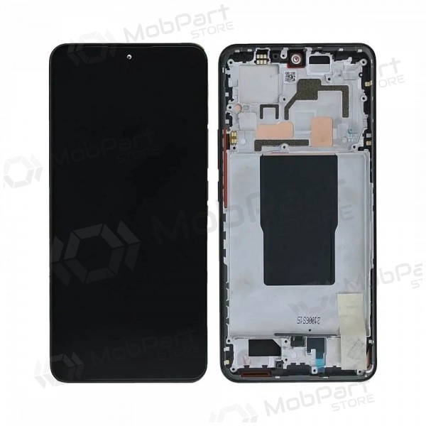 Pantalla Xiaomi 12T, 12T Pro (negra) (con marco) (original)