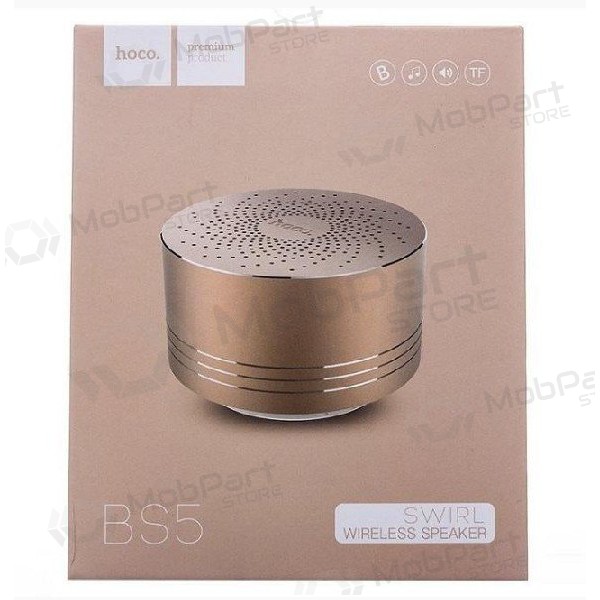 Bluetooth altavoz portátil HOCO BS5 (MicroSD, manos libres, AUX,FM) (dorado)